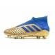 adidas Predator 19+ FG Zapatos de Futbol Oro Azul