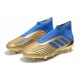 adidas Predator 19+ FG Zapatos de Futbol Oro Azul