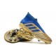 adidas Predator 19+ FG Zapatos de Futbol Oro Azul