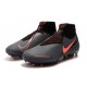Nike Phantom Vision Elite DF FG Gris Oscuro/Mango Brillante/Negro