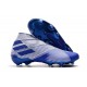 adidas Tacos de Futbol Nemeziz 19+ FG - Blanco Azul