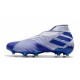 adidas Tacos de Futbol Nemeziz 19+ FG - Blanco Azul