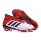 Botas de fútbol Adidas Predator 18.1 FG Blanco Negro Rojo