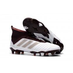 Botas de fútbol Adidas Predator 18.1 FG Para Hombre Blanco MarrÓN