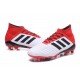 Botas de fútbol Adidas Predator 18.1 FG Blanco Negro Rojo