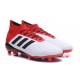 Botas de fútbol Adidas Predator 18.1 FG Blanco Negro Rojo