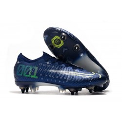 Nike Mercurial Vapor 13 Elite SG-PRO Azul Amarillo Fluorescente Blanco