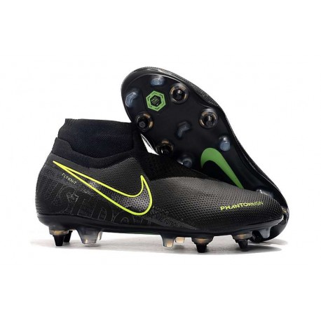 Nike Phantom Vision DF Elite SG Pro AC Negro Amarillo Fluorescente