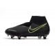 Nike Phantom Vision DF Elite SG Pro AC Negro Amarillo Fluorescente