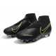 Nike Phantom Vision DF Elite SG Pro AC Negro Amarillo Fluorescente