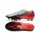 Nike Mercurial Vapor 13 Elite AG Pro Neymar Cromado Negro Rojo Platino