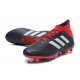 Botas de fútbol Adidas Predator 18.1 FG Para Hombre Negro Rojo Blanco