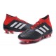 Botas de fútbol Adidas Predator 18.1 FG Para Hombre Negro Rojo Blanco