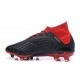 Botas de fútbol Adidas Predator 18.1 FG Para Hombre Negro Rojo Blanco
