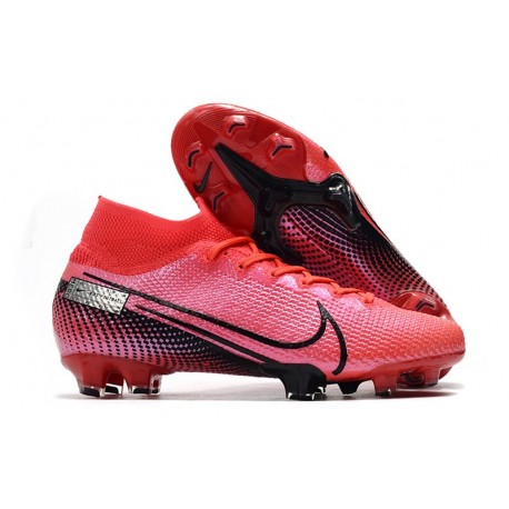 Nike Botas de Fútbol Mercurial Superfly 7 Elite SE FG Láser Crimson Negro