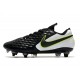 Bota Nike Tiempo Legend 8 Elite SG-Pro AC Negro Blanco Voltio