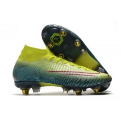 Nike Mercurial Superfly VII Elite SG-Pro AC Traction Lemon Venom Negro Verde