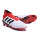 Nuevo Botas de fútbol Adidas Predator 18+ FG Blanco Negro Rojo