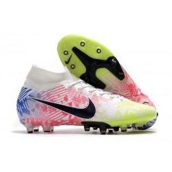 Nike Mercurial Superfly 7 Elite AG-Pro Neymar Blanco Negro Azul Racer Volt