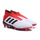 Nuevo Botas de fútbol Adidas Predator 18+ FG Blanco Negro Rojo