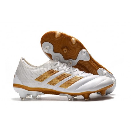 Nuevo Adidas Copa 19.1 FG Zapatillas de fútbol Blanco Oro