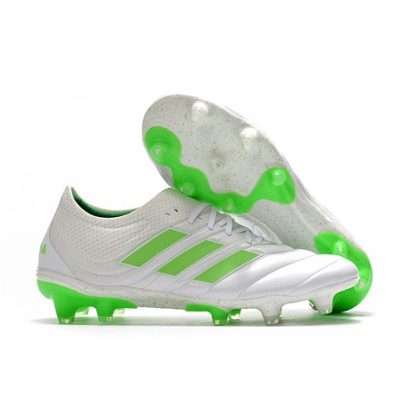 Nuevo Adidas Copa 19.1 FG Zapatillas de fútbol Blanco Negro Verde