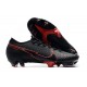 Nike Mercurial Vapor 13 Elite FG Hombres Negro Rojo