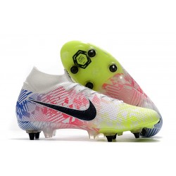 Nike Mercurial Superfly 7 Elite SG Neymar Blanco Negro Azul Racer Volt
