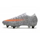 Nike Mercurial Vapor XIII Elite SG Anti Clog CR7 Blanco Naranja Negro