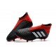 Baratas Botas de fútbol Adidas Predator 18+ FG Negro Rojo Blanco