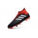Baratas Botas de fútbol Adidas Predator 18+ FG Negro Rojo Blanco