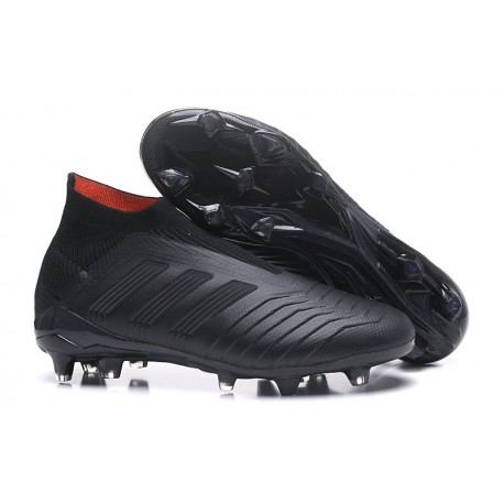 Baratas Botas de fútbol Adidas Predator 18+ FG Todo Negro