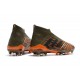 Zapatillas de fútbol Adidas Predator 18+ FG Para Hombre Oliva Negro Naranja