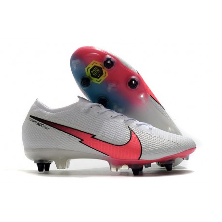 Nike Mercurial Vapor XIII Elite SG Anti Clog Blanco Rojo Azul