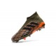 Zapatillas de fútbol Adidas Predator 18+ FG Para Hombre Oliva Negro Naranja