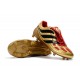 Zapatillas de fútbol Adidas Predator Precision FG Negro Oro Rojo