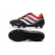 Zapatillas de fútbol Adidas Predator Precision FG Negro Blanco Rojo