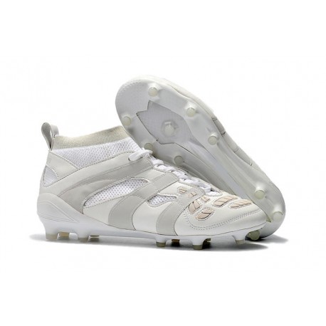 Botas de fútbol Adidas Predator Accelerator DB FG Todo Blanco