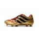 Zapatillas de fútbol Adidas Predator Precision FG Negro Oro Rojo