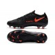 Bota de Futbol Nike Phantom GT Elite FG - Negro Rojo Chile Gris
