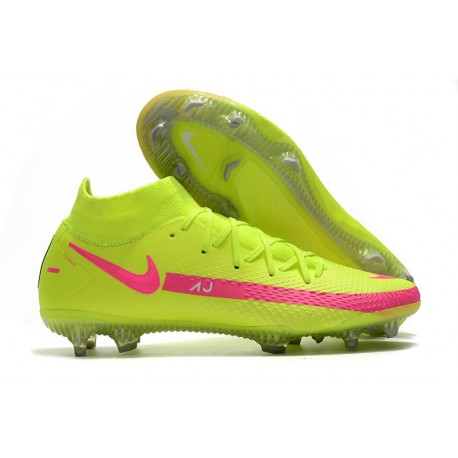 Botas de Fútbol Nike Phantom GT Elite Dynamic Fit FG Verde Rosa