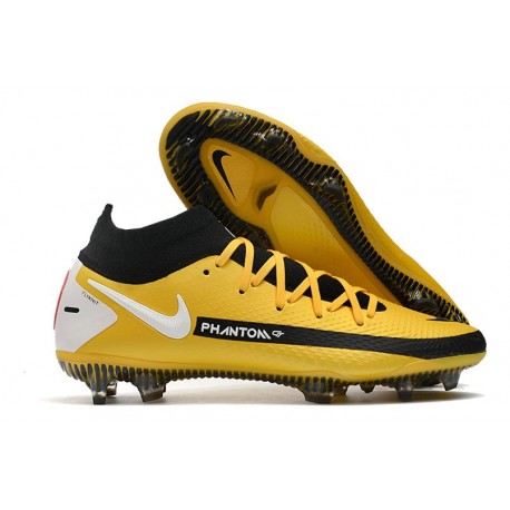Botas Nike Phantom GT Elite Dynamic Fit FG Amarillo Negro Blanco