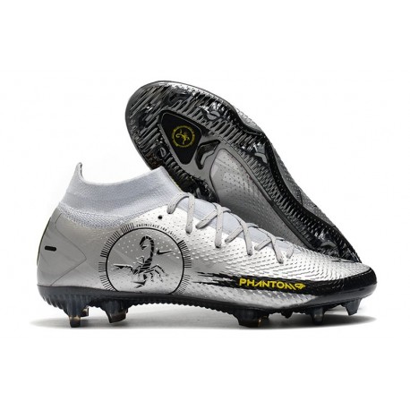 Nike Phantom Generative Texture Elite DF FG Scorpion Plata Negro
