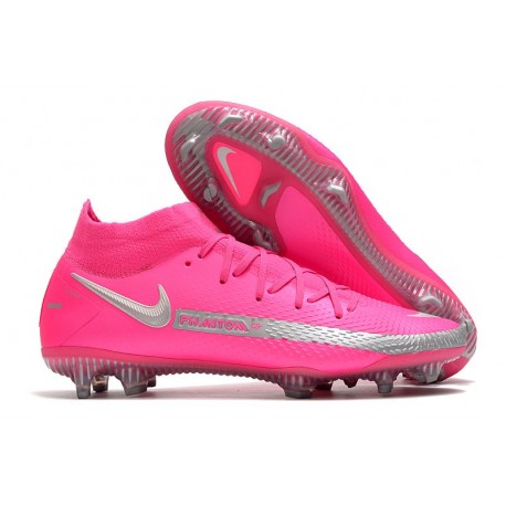 Botas de Fútbol Nike Phantom GT Elite Dynamic Fit FG Rosa Plata