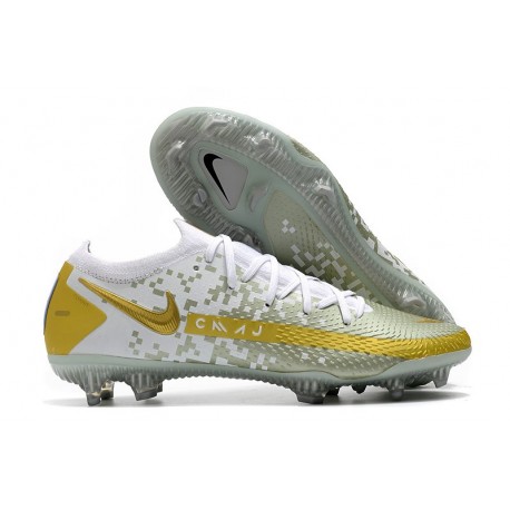 Bota de Futbol Nike Phantom GT Elite FG - Oro Blanco