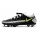 Nike Tacón de Fútbol Phantom GT Elite FG - Negro Gris Amarillo