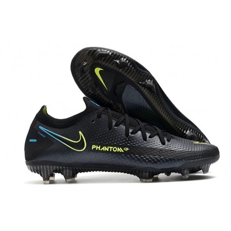 Nike Tacón de Fútbol Phantom GT Elite FG - Negro Amarillo