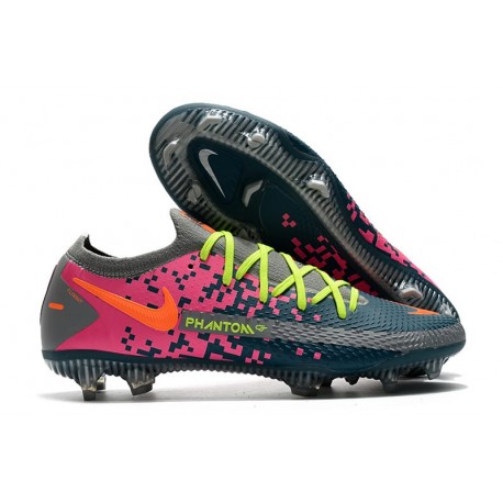 Nike Tacón de Fútbol Phantom GT Elite FG - Azul Gris Rosa