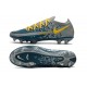 Nike Tacón de Fútbol Phantom GT Elite FG - Azul Gris Amarillo