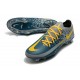 Nike Tacón de Fútbol Phantom GT Elite FG - Azul Gris Amarillo